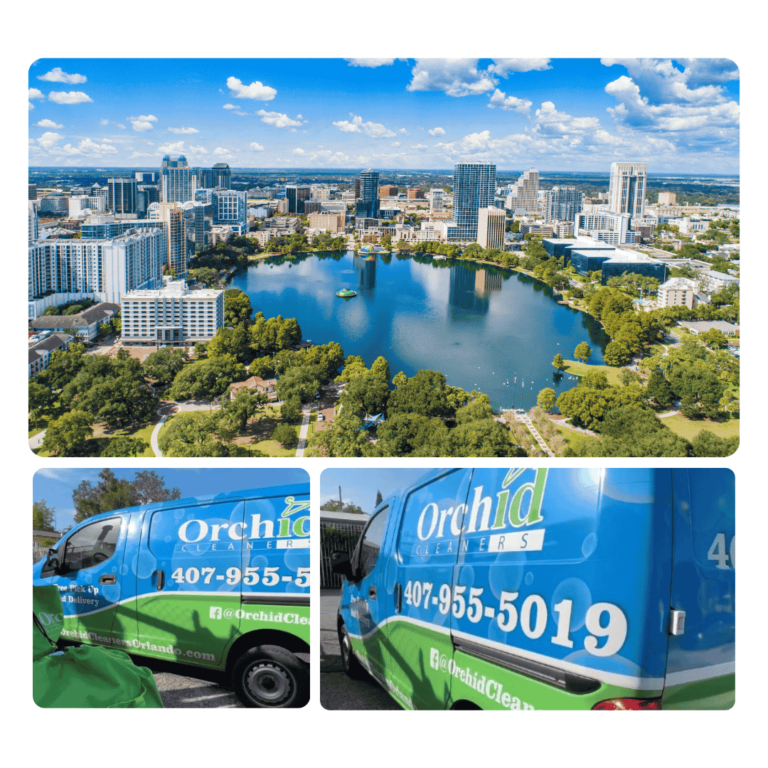 Our dry cleaning pickup and delivery vans in Orlando, FL.