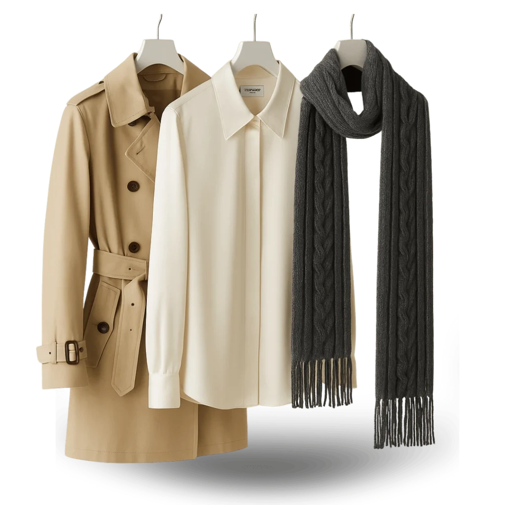 Three items professionally cleaned by Orchid Cleaners.