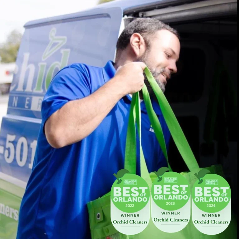 orchid cleaners dry cleaning delivery with our best of Orlando award.