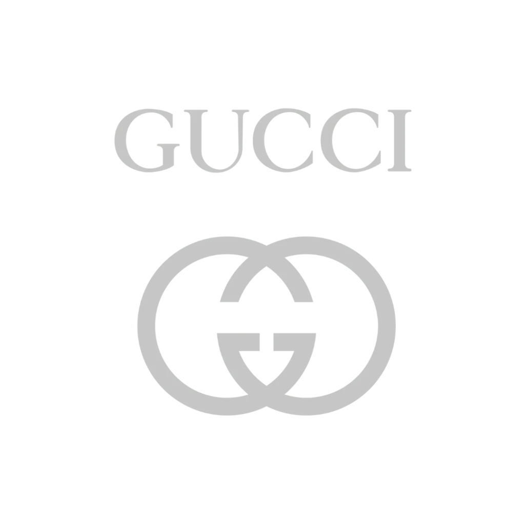 Gucci designer clothes logo for our luxury garment care services.
